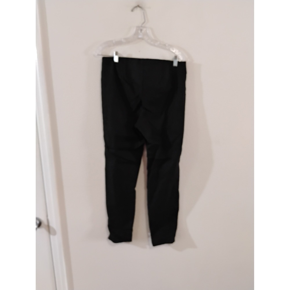 Elle Black Ankle Pants Womens Large Elastic Waist Slim Leg Trousers